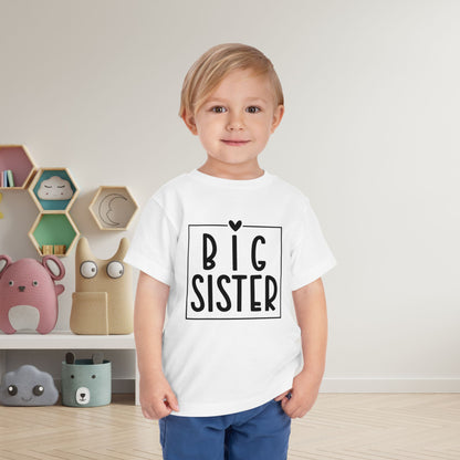 Big Sister (Heart/Box) Toddler Tee