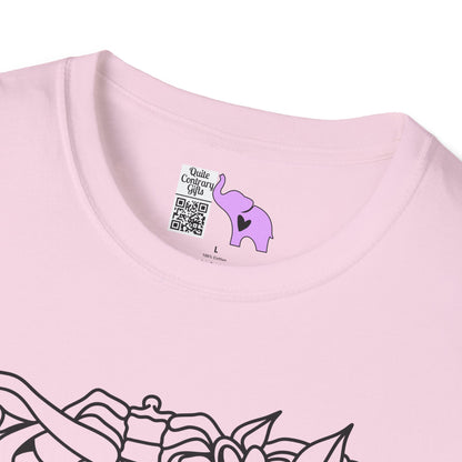 Floral Ribcage Adult T-shirt
