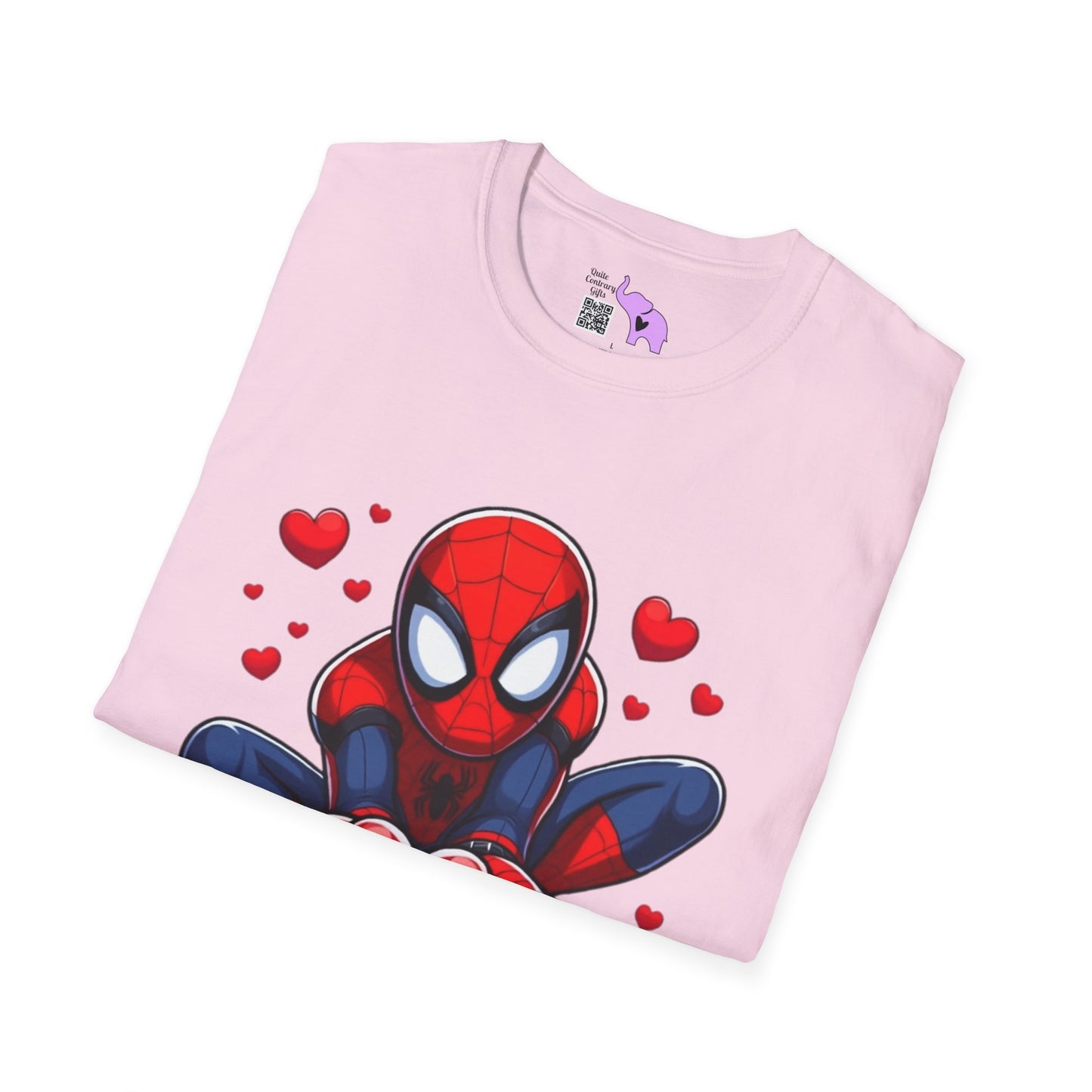 Valentines Spiderman Adult T-shirt