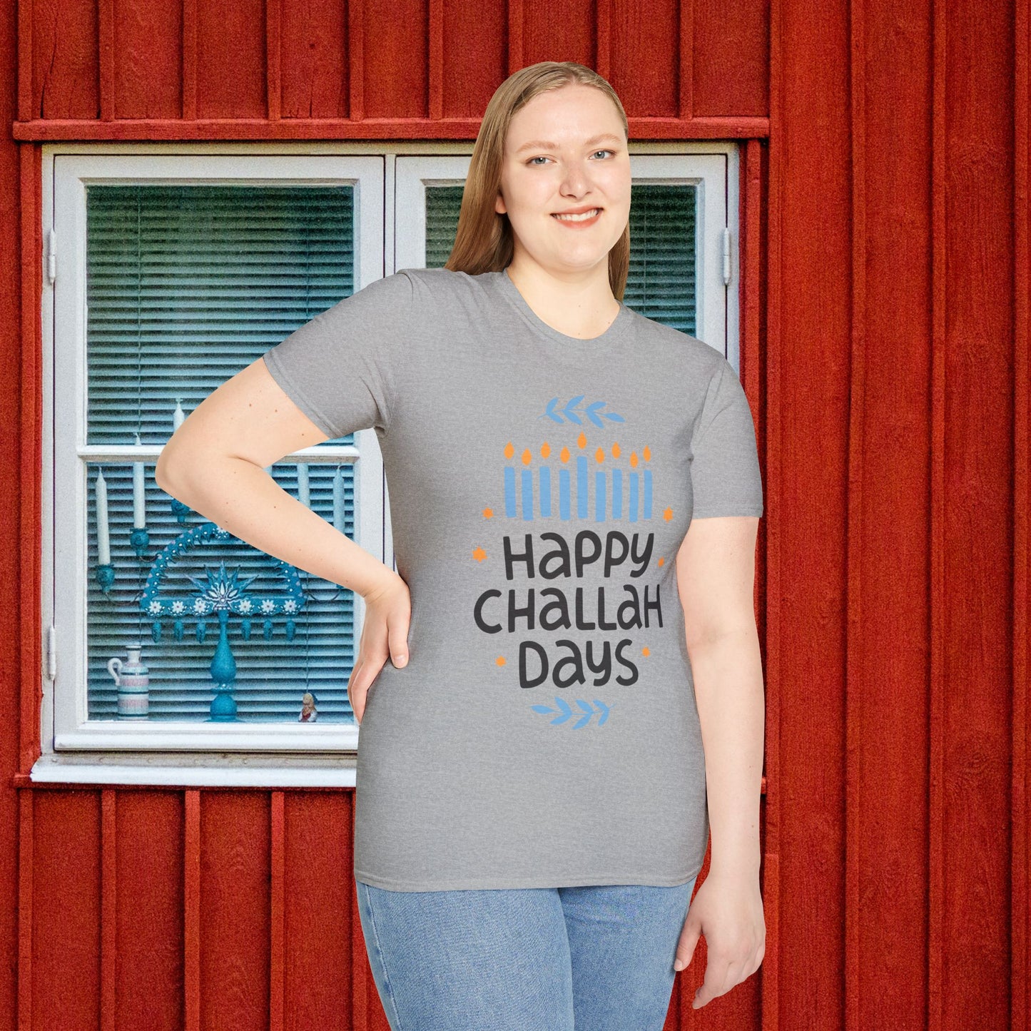 Happy Challah Days Adult T-shirt