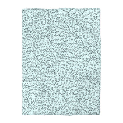 Cat Lovers Microfiber Duvet Cover
