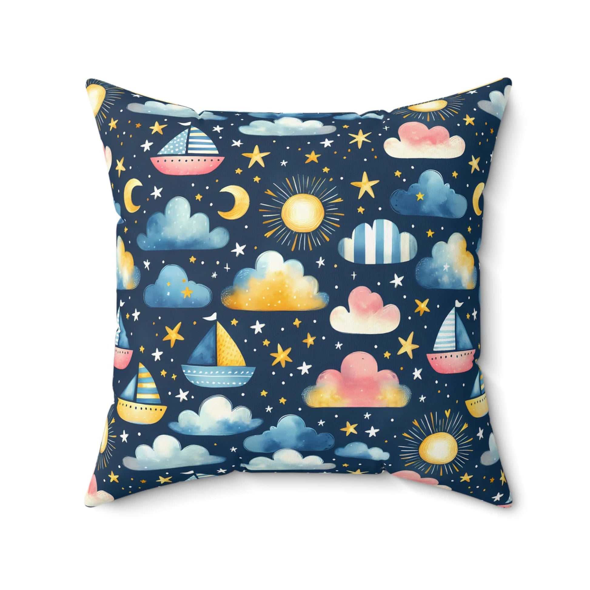 Night Sail Dreams Throw Pillow