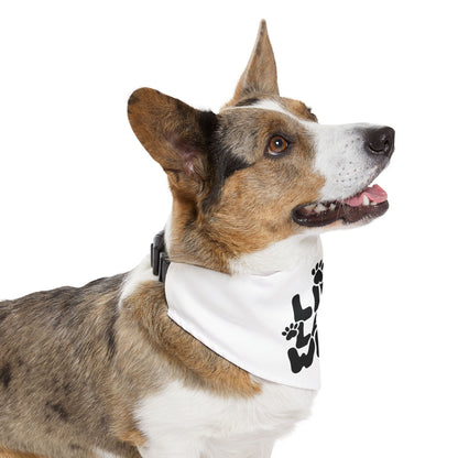 Live Love Woof Pet Bandana Collar