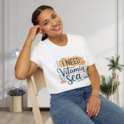 I Need Vitamin Sea Adult T-shirt