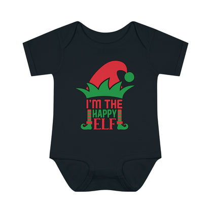 I'm The Happy Elf Infant Baby Rib Bodysuit