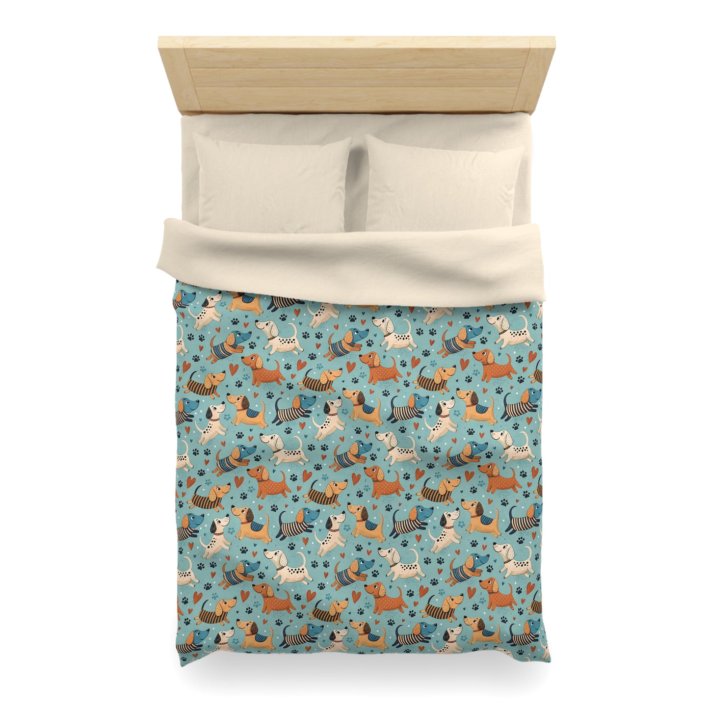 Dapper Doggies Microfiber Duvet Cover