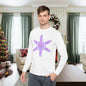 Large Snowflake 2 Adult Long Sleeve Tee