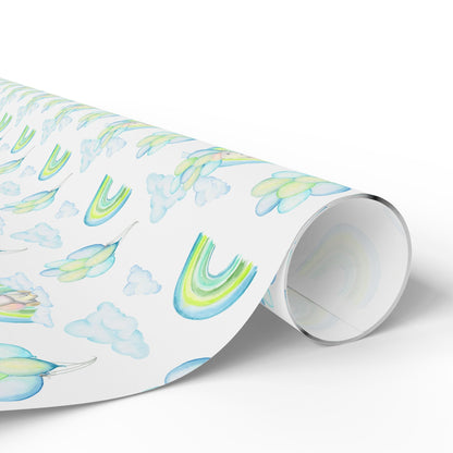 Elephant in the Clouds Wrapping Paper