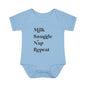 Milk Snuggle Nap Repeat Infant Onesie