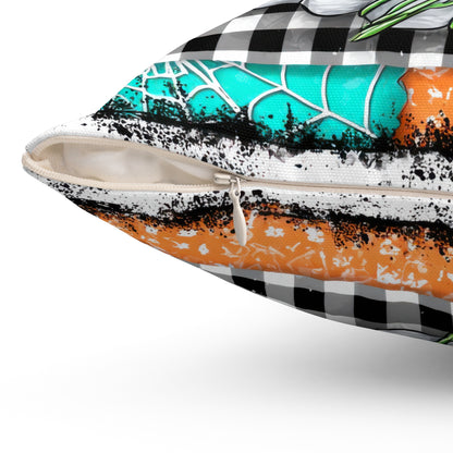 Patchwork Phantom Throw Pillow