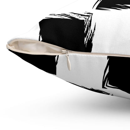 Distorted Check Throw Pillow