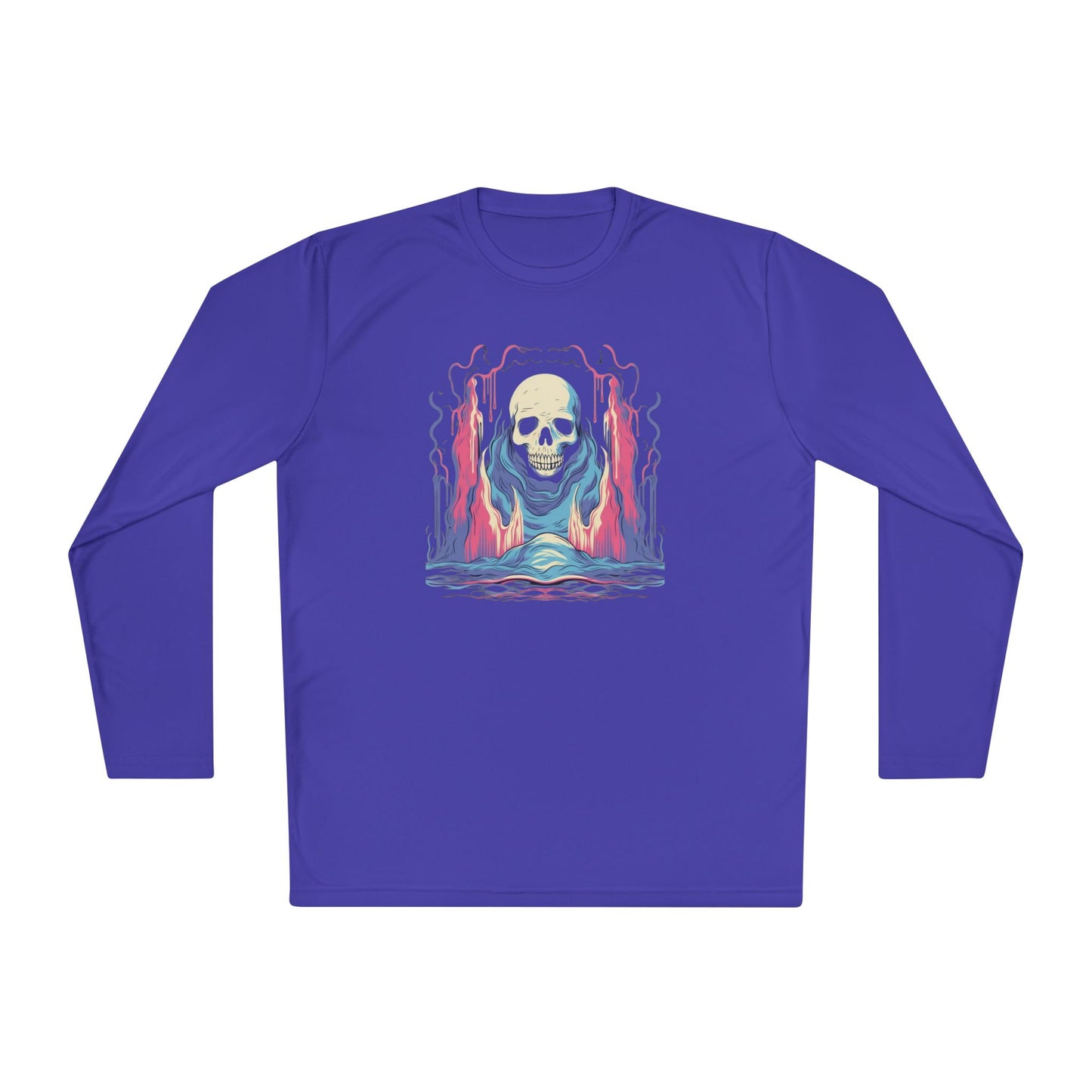 Creepy Ghost 2 Adult Long Sleeve Tee