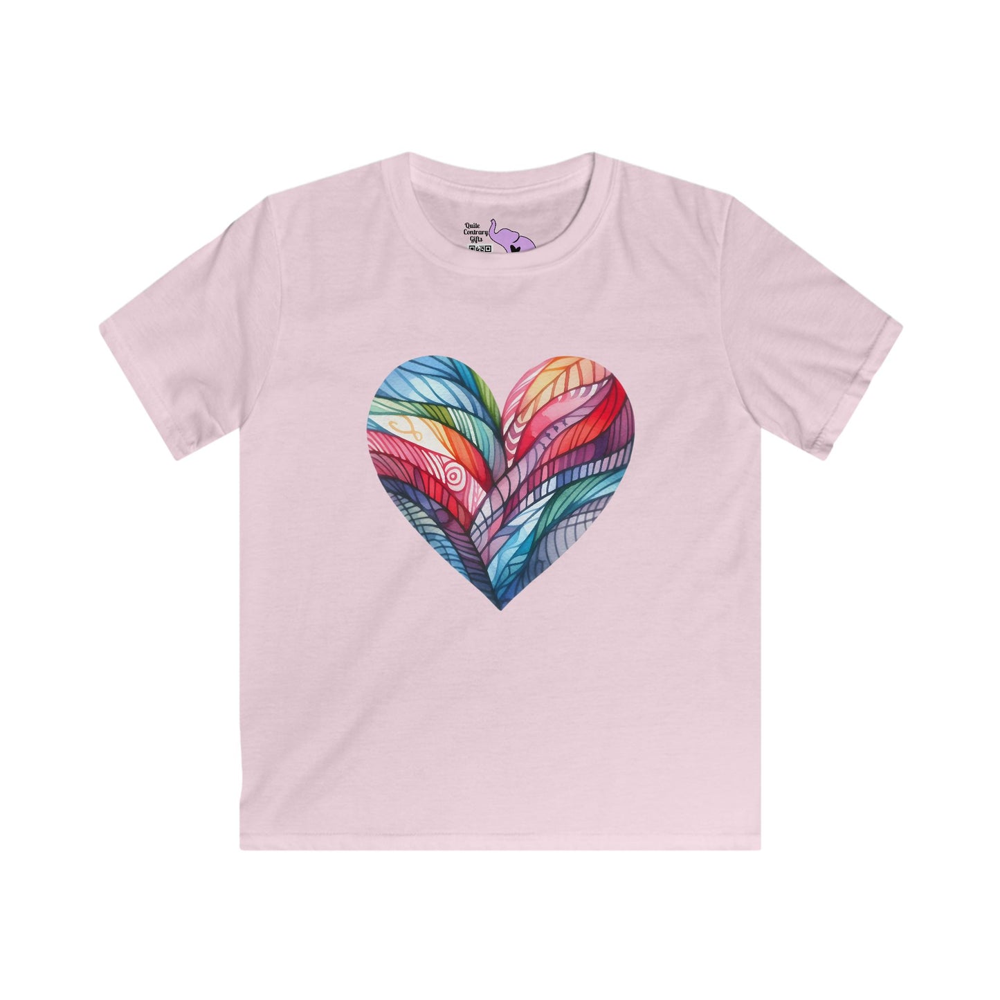 Heart of Many Colors Youth Softstyle Tee