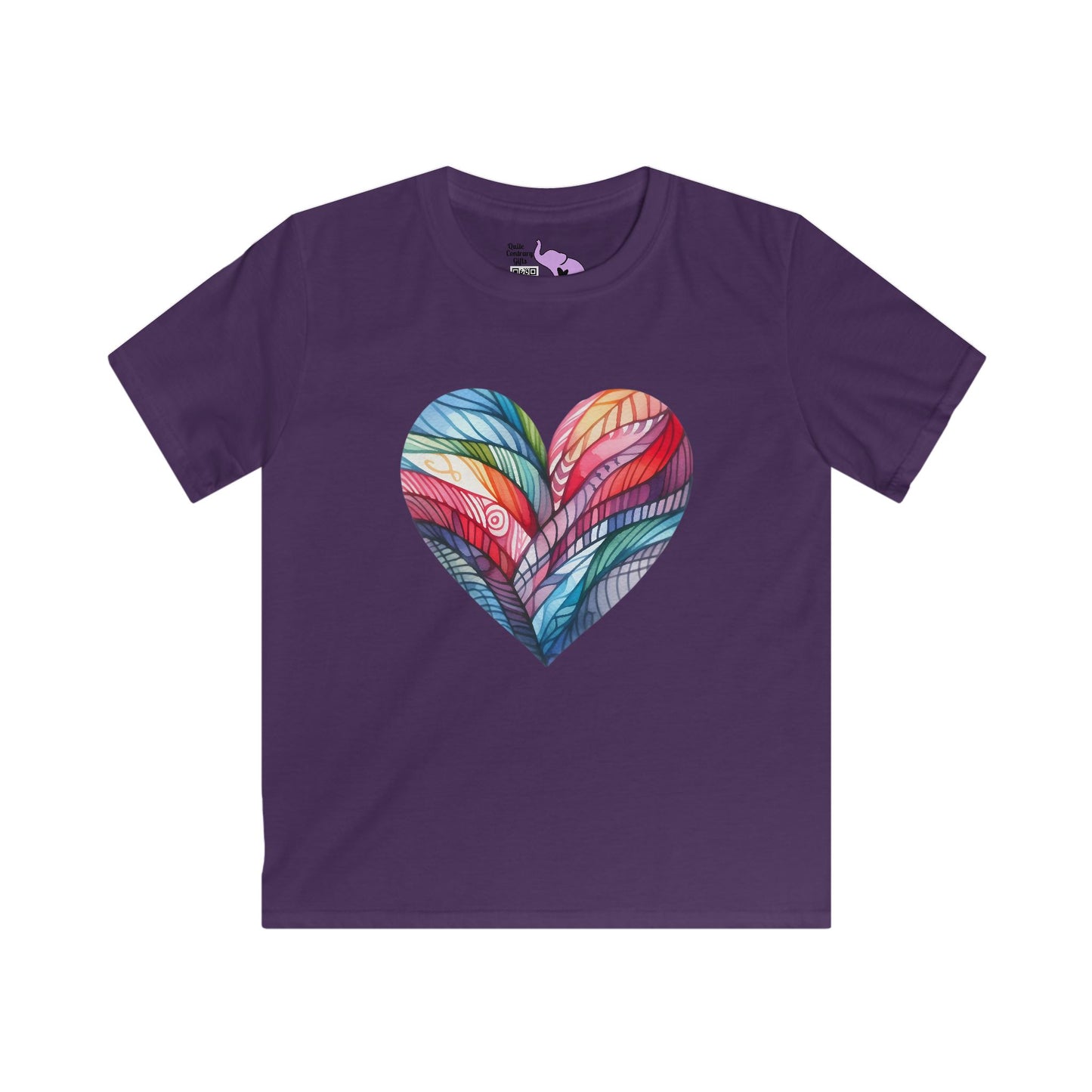 Heart of Many Colors Youth Softstyle Tee