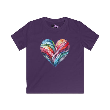Heart of Many Colors Youth Softstyle Tee