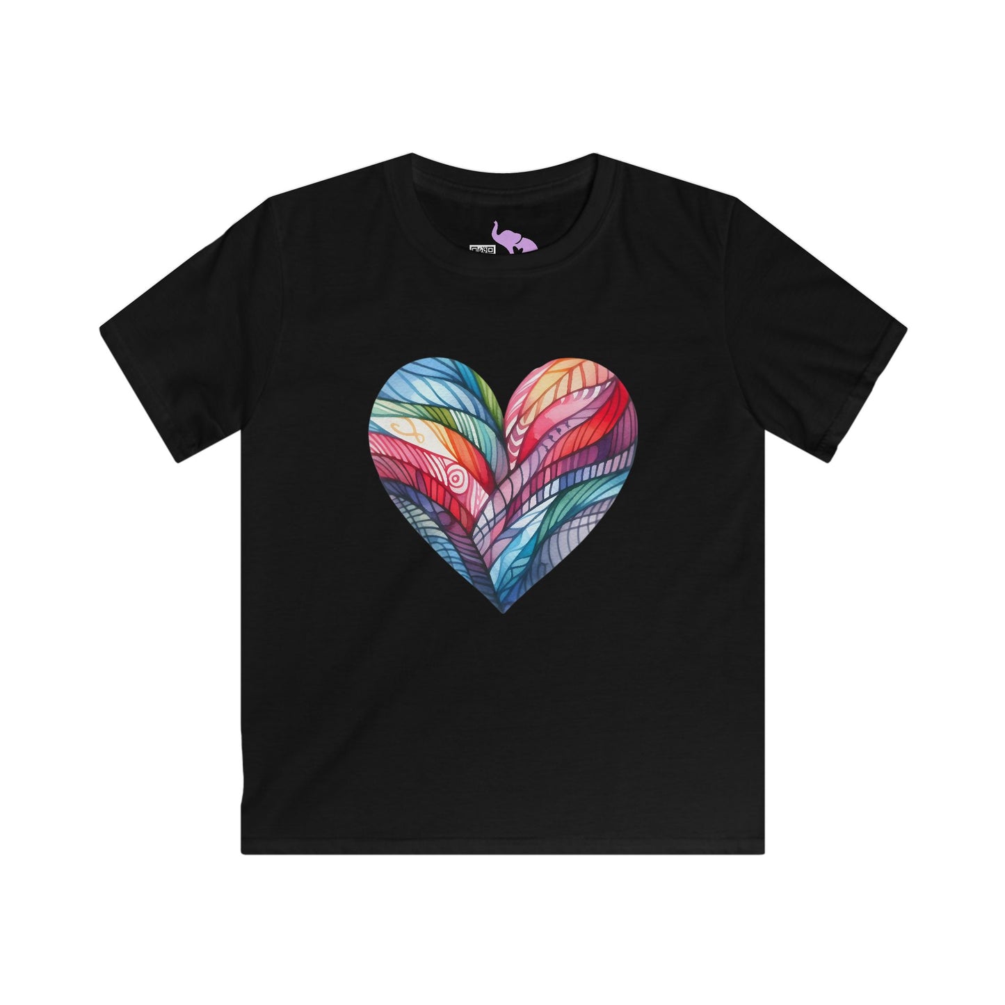 Heart of Many Colors Youth Softstyle Tee