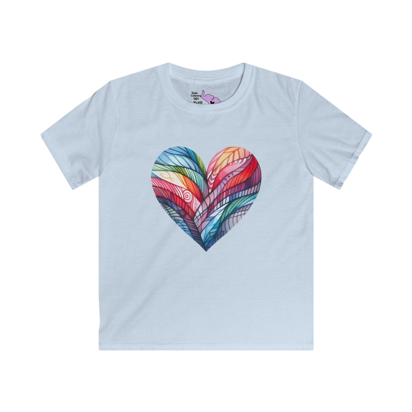 Heart of Many Colors Youth Softstyle Tee