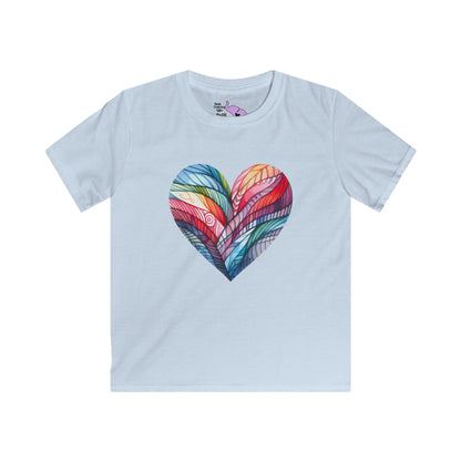 Heart of Many Colors Youth Softstyle Tee