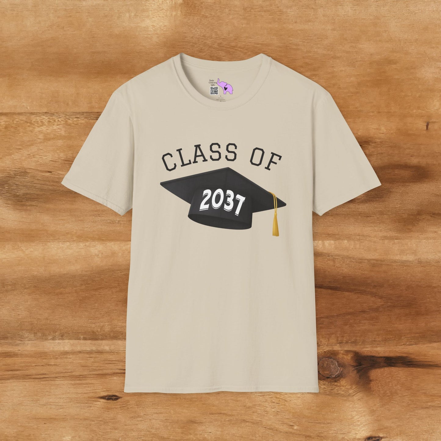 Class of 2037 Unisex Tshirt for 2025/26 First Graders (Style 2)