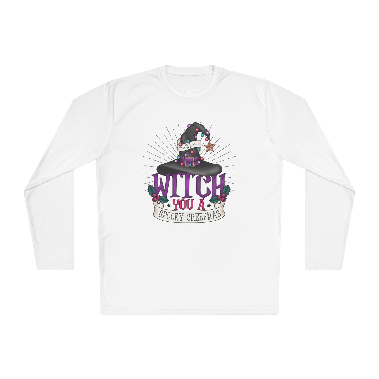 We Witch You A Spooky Creepmas Adult Long Sleeve Tee