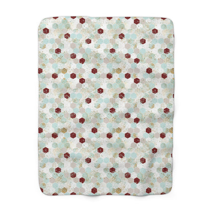 Love Letters & Honeycomb Fleece Blanket