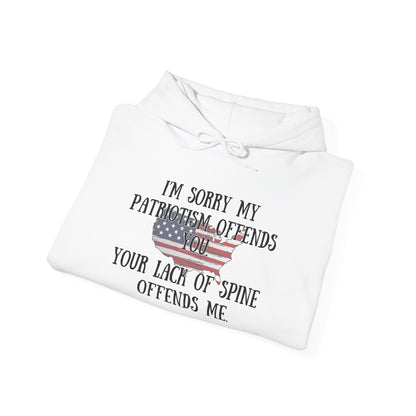 I'm Sorry My Patriotism Offends You... Heavy Blend™ Hooded Sweatshirt