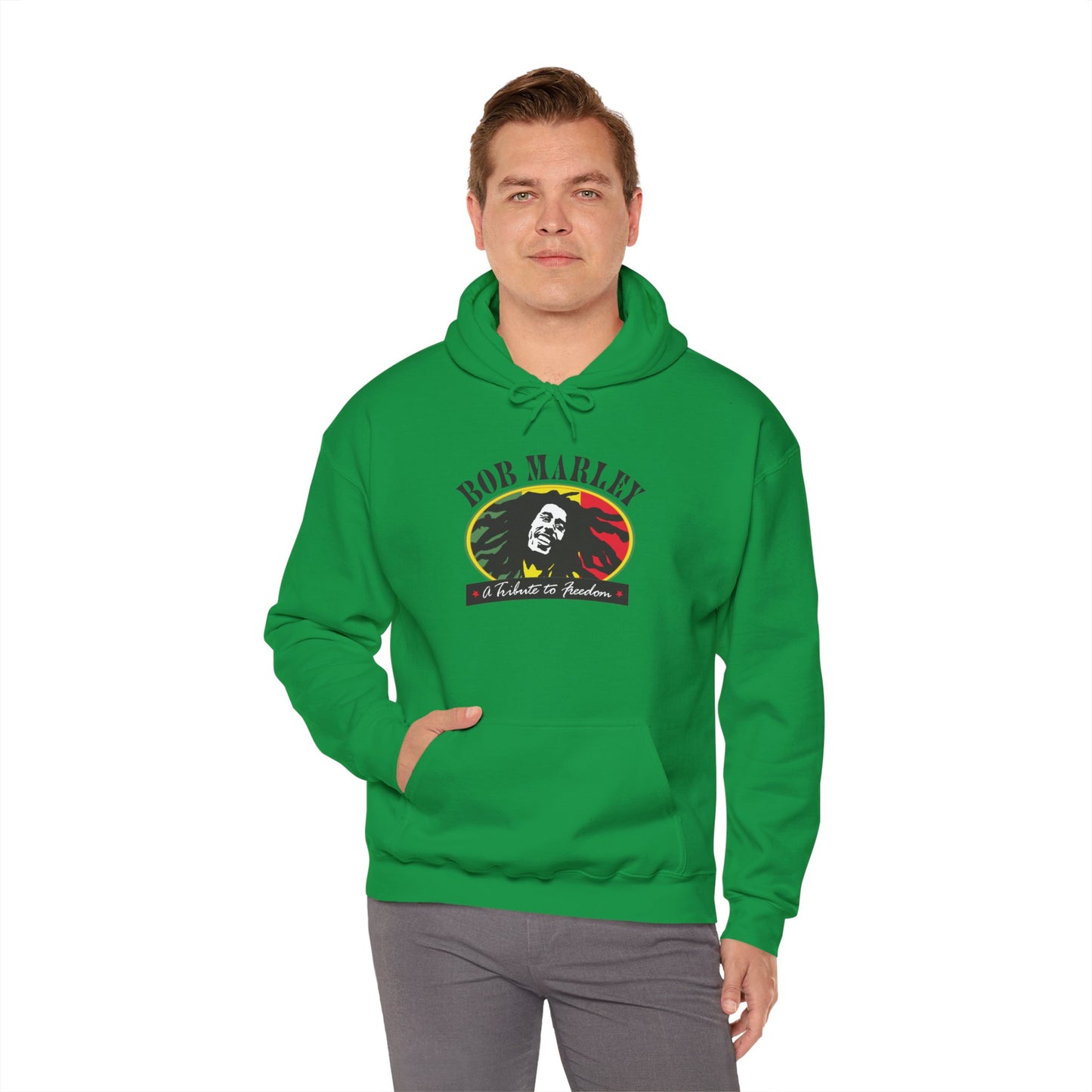 Bob Marley A Tribute To Freedom Adult Heavy Blend™ Hooded Sweatshirt