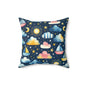 Night Sail Dreams Throw Pillow