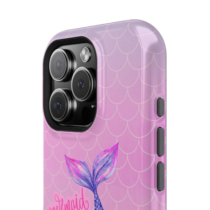 Pink Mermaid Life MagSafe® Compatible Tough Case for iPhone