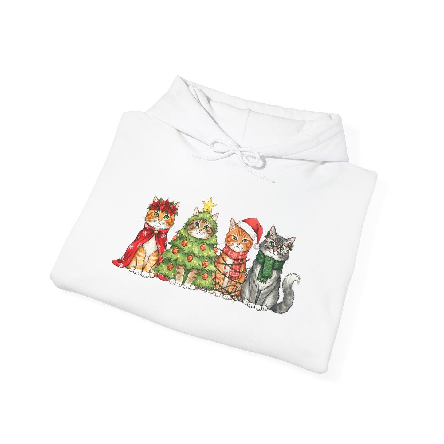 Purrfectly Festive Adult Heavy Blend™ Hoodie