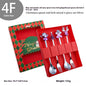 Holiday Cheer Fork & Spoon Sets - Gold or Silver