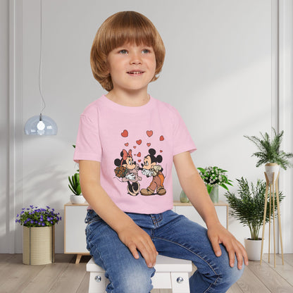 Valentine Mickey Loves Minnie Heavy Cotton™ Toddler T-shirt