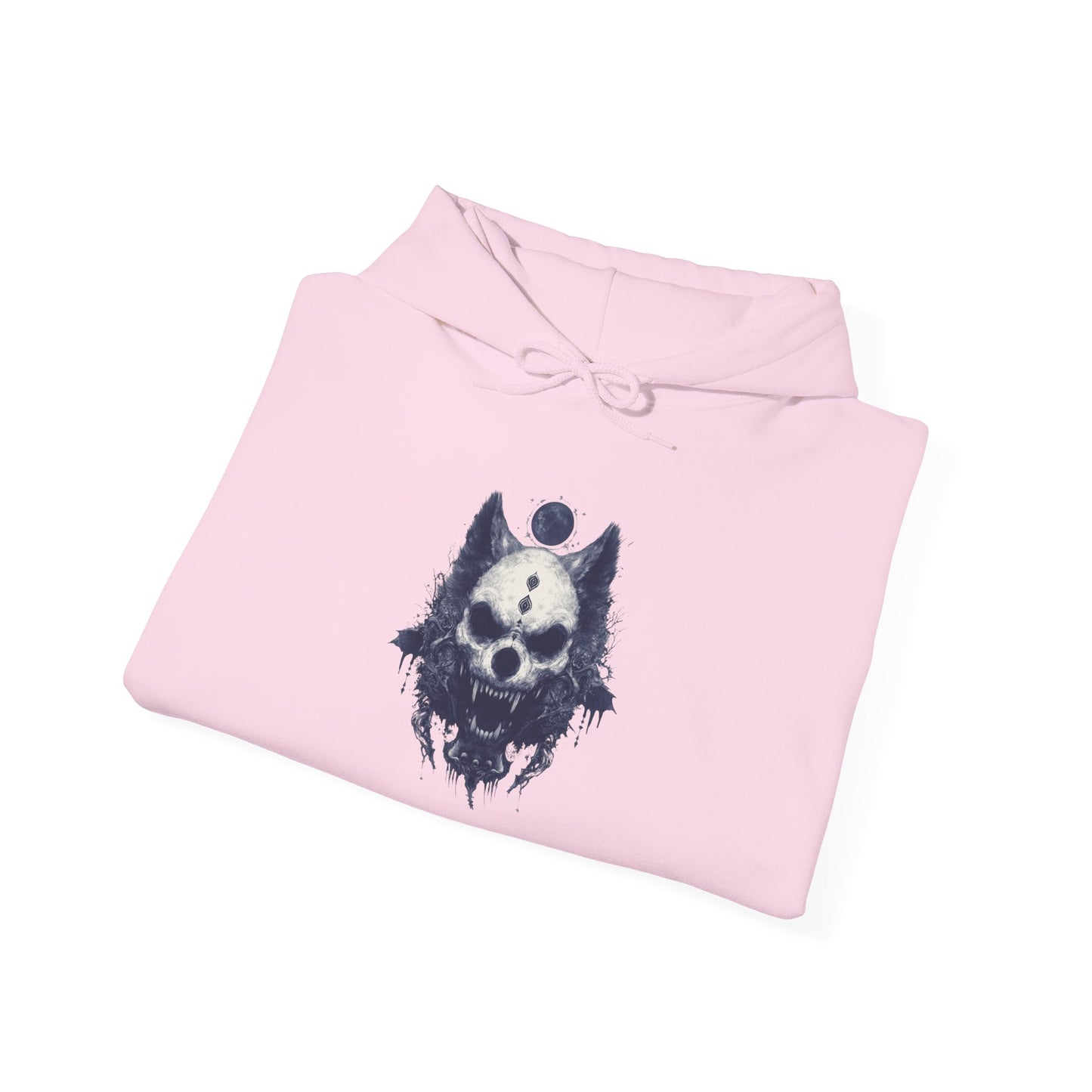 Creepy Skull Wolf Heavy Blend™ Hooded Sweatshirt