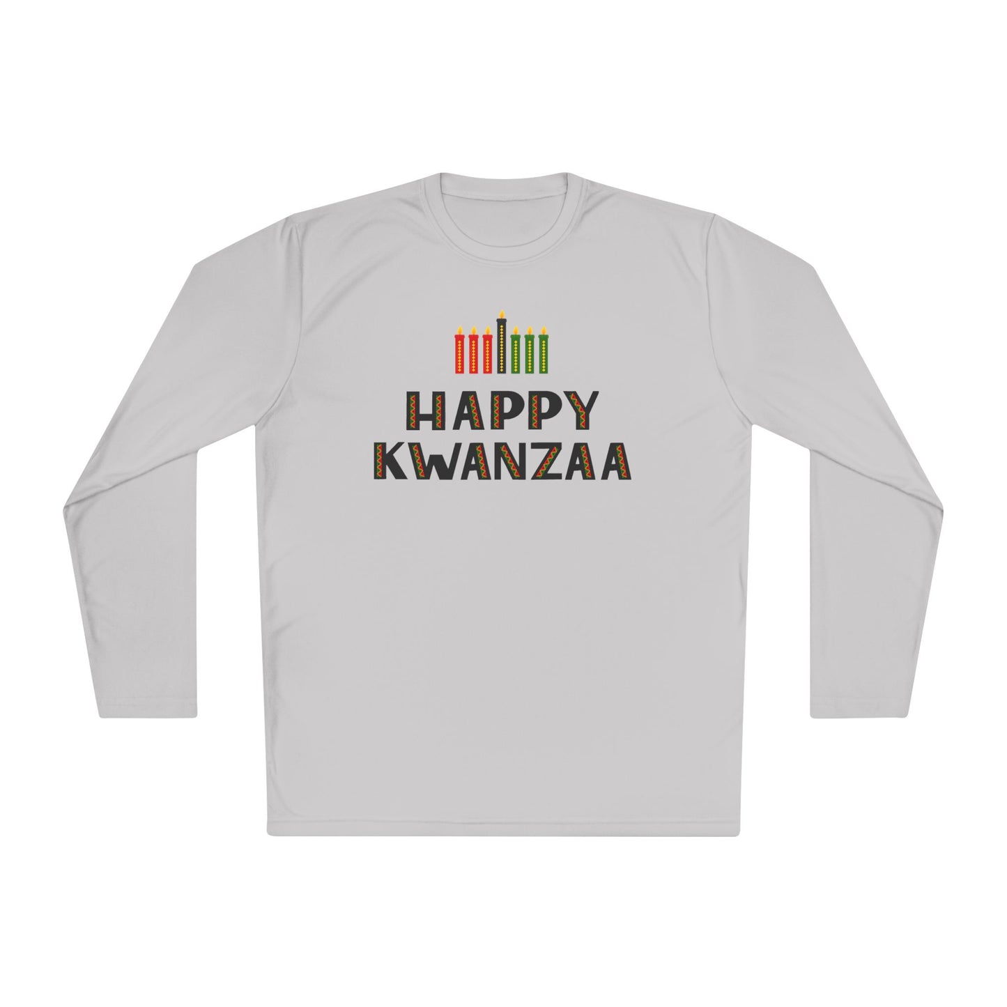 Happy Kwanzaa (Kinara) Adult Long Sleeve Tee