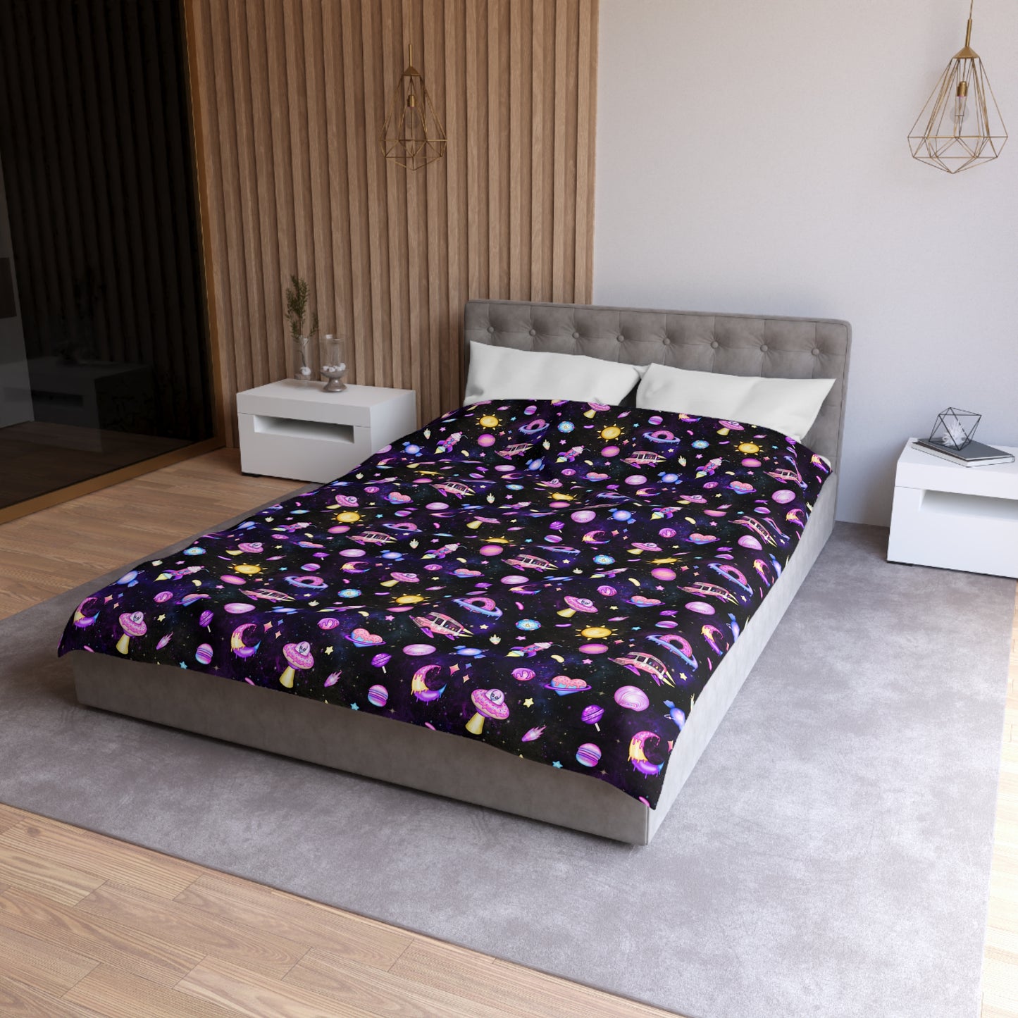 Cosmic Recess Microfiber Duvet Cover