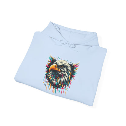 Colorful Bald Eagle Heavy Blend™ Hooded Sweatshirt