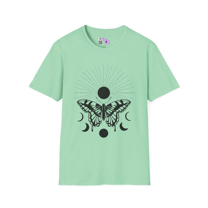 Butterfly w/Sun, Moon, & Stars Adult T-shirt