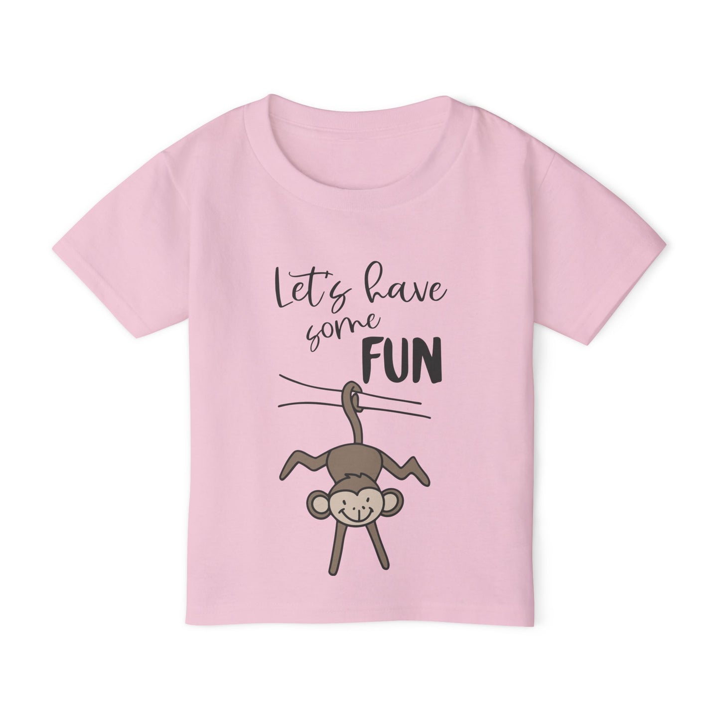 Let's Have Some Fun (Monkey) Heavy Cotton™ Toddler T-shirt