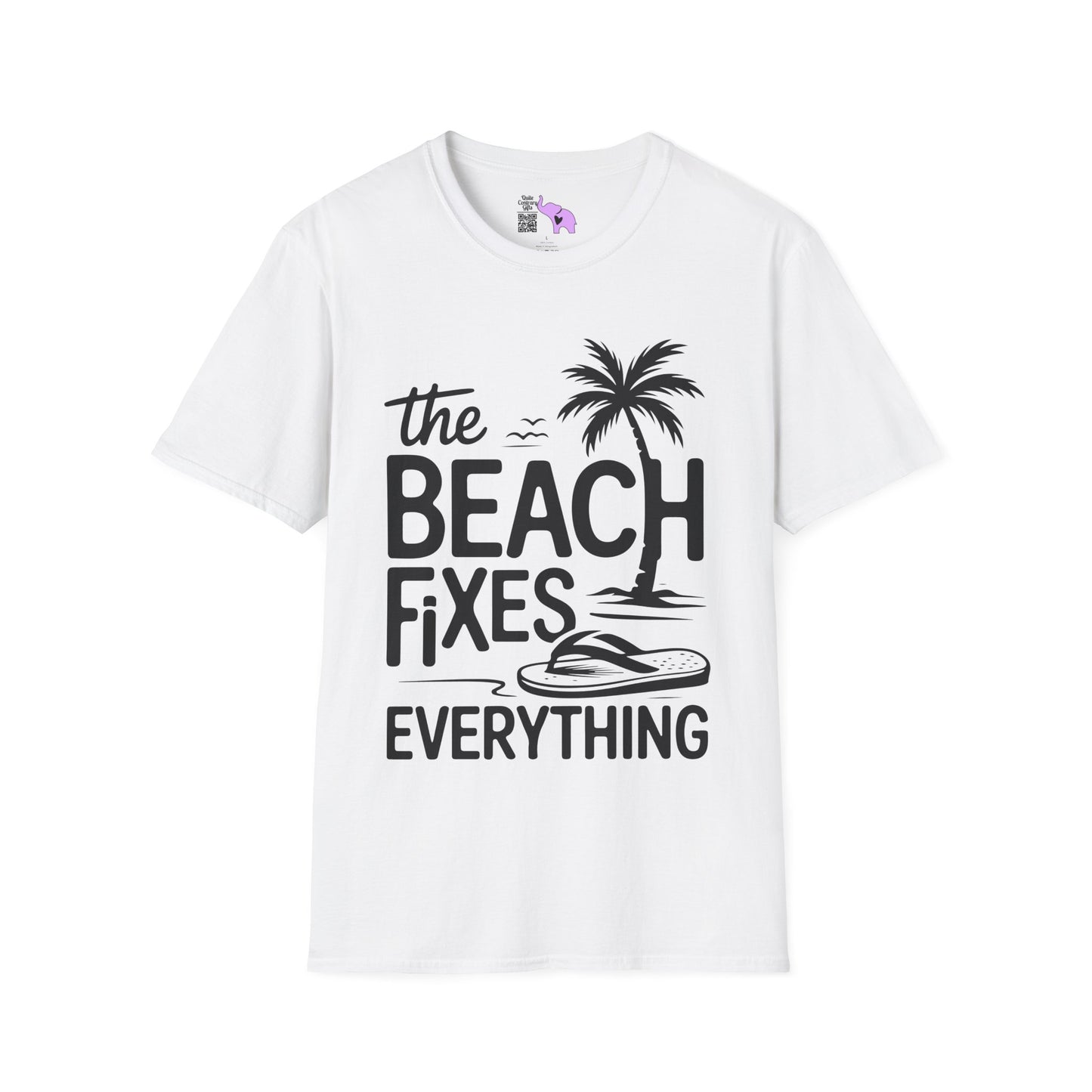 The Beach Fixes Everything Adult T-shirt