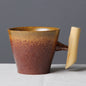 Unusual Ceramic Mug with Wooden Handle