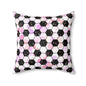 Pink Soccer Fever Throw Pillow