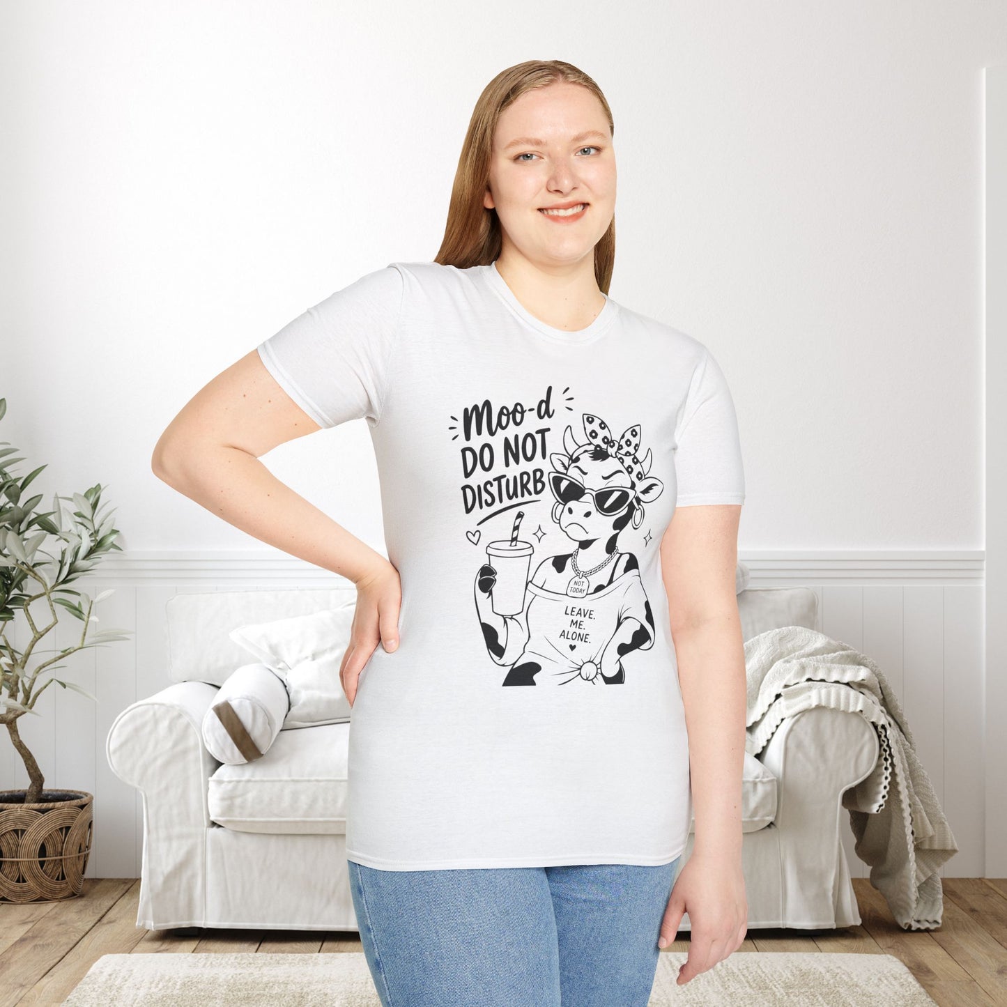 Moo-d: Do Not Disturb Given Adult T-shirt