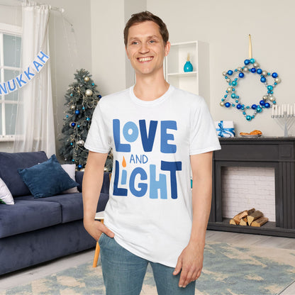 Hanukkah Love & Light 2 Adult T-shirt