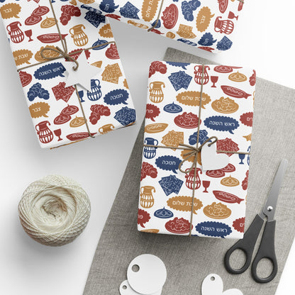 Sacred Traditions Hanukkah Wrapping Paper