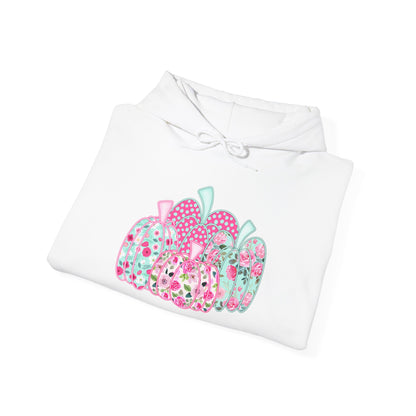 Floral Pumpkins Heavy Blend™ Hooded Sweatshirt