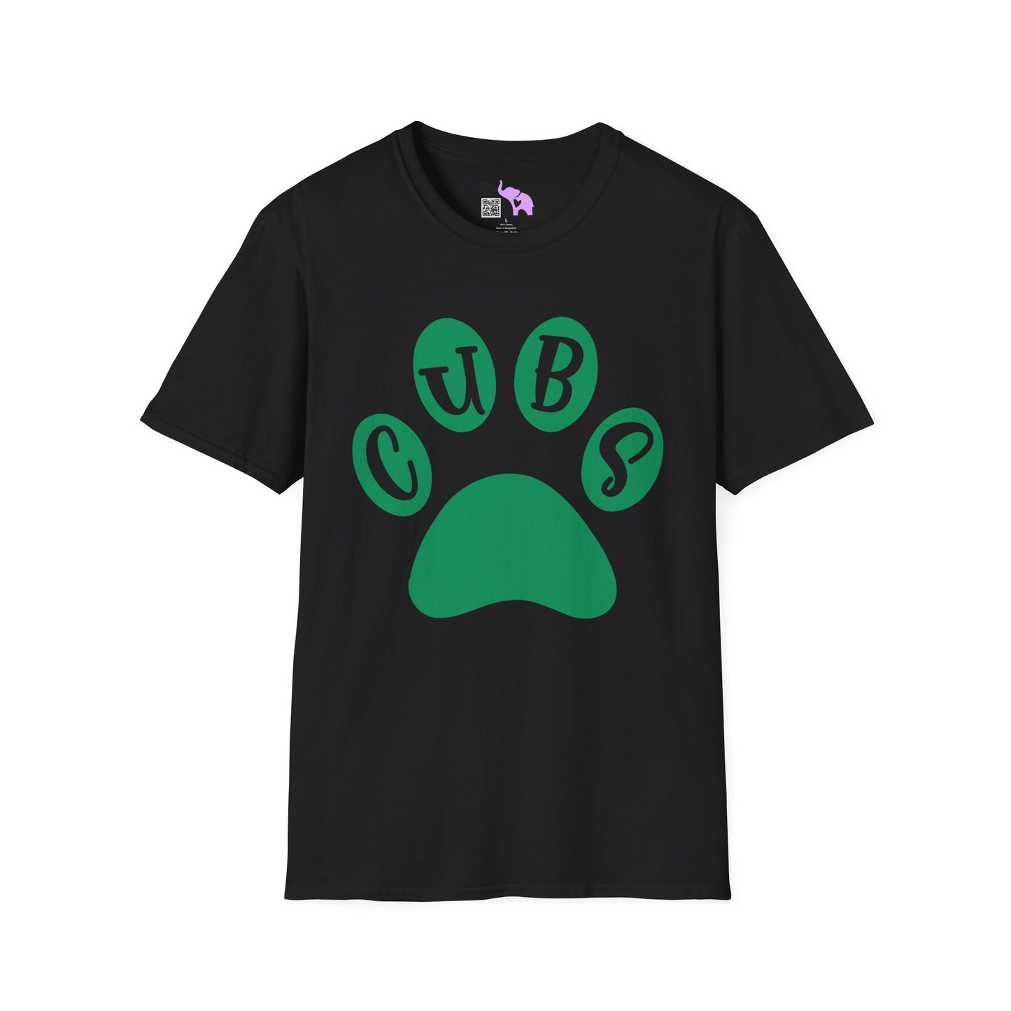 Brenham Cubs Paw Print Adult T-shirt
