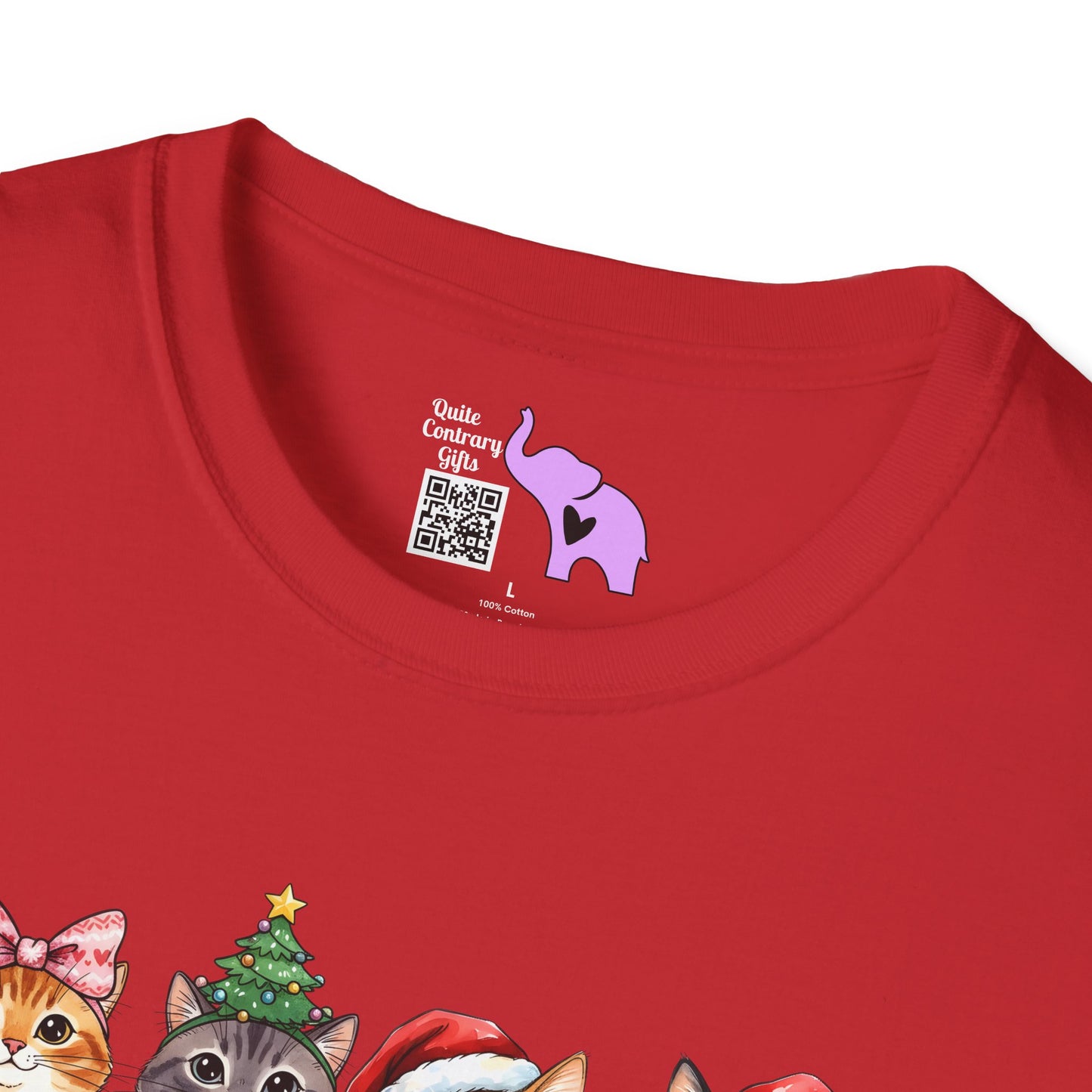 Meowy Christmas Crew Adult T-shirt