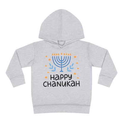 Happy Chanukah Toddler Pullover Fleece Hoodie