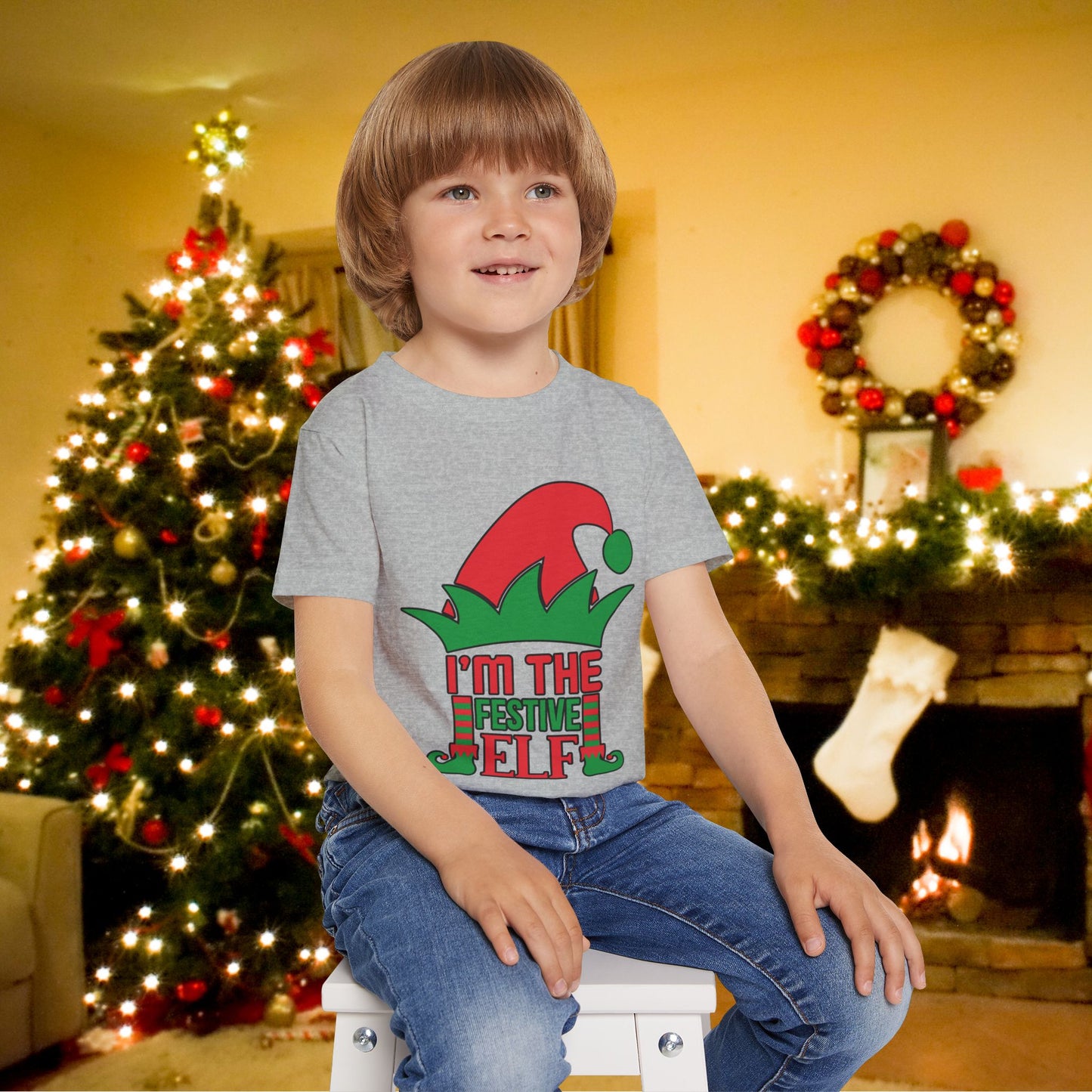 I'm The Festive Elf Heavy Cotton™ Toddler T-shirt