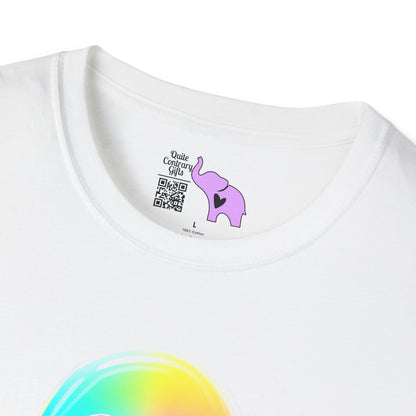 Neon Ghostly Boo Adult T-shirt